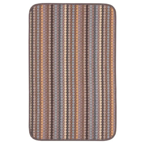 Washable Multicolour Stripe Mats| 111 - Beige / 57X90 cm - Doormat