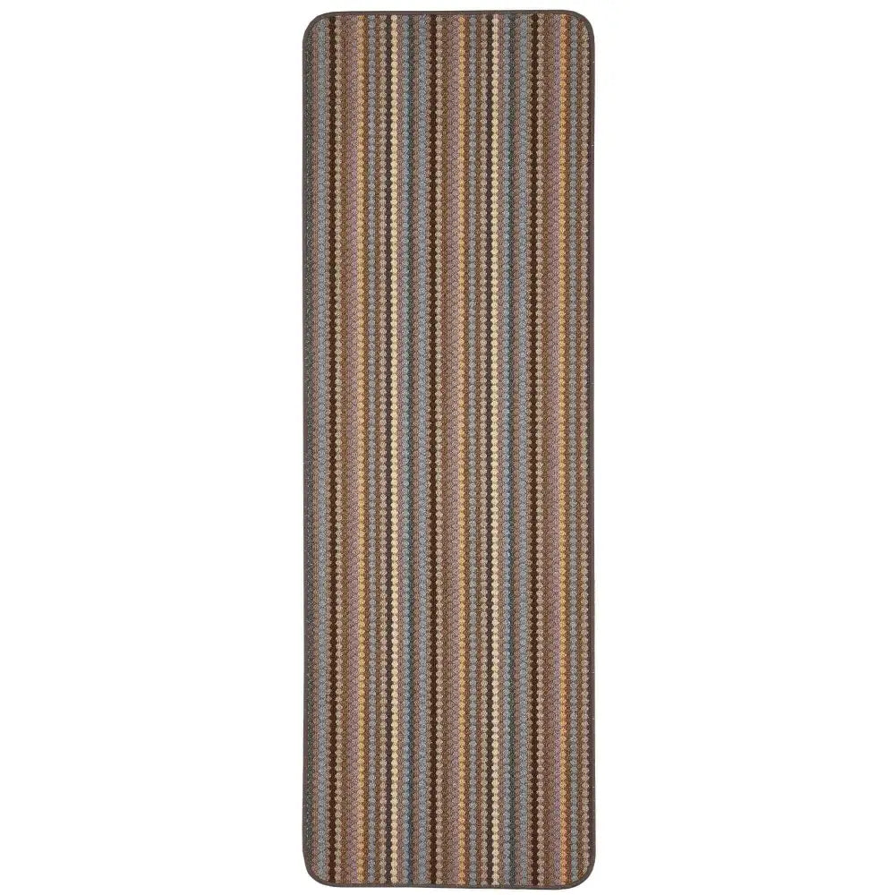 Washable Multicolour Stripe Mats| 111 - Beige / 67X200 cm - Doormat