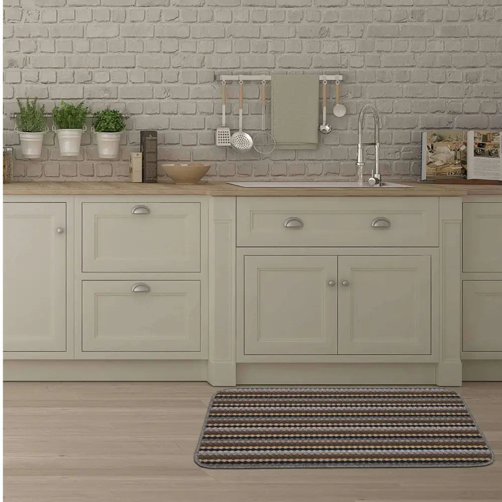 Washable Multicolour Stripe Mats| 111 - Doormat