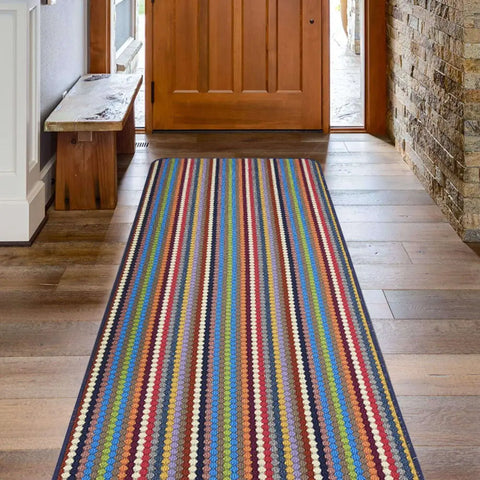 Washable Multicolour Stripe Mats| 111 - Doormat