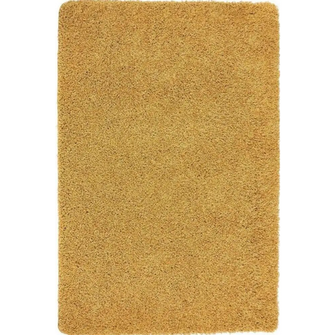 Washable Ochre Shaggy Rug - 60X100 cm - Rugs