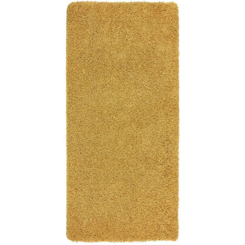 Washable Ochre Shaggy Rug - 67X200 cm - Rugs