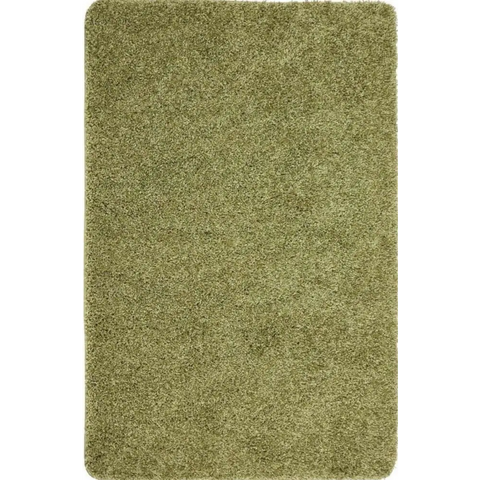 Washable Olive Green Shaggy Rug - 60X100 cm - Rugs