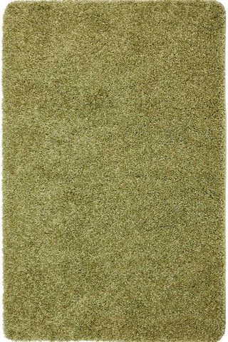 Washable olive green shaggy rug with a plush textured surface perfect for adding cozy style to any room