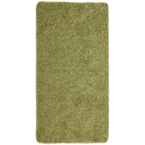 Washable Olive Green Shaggy Rug - 67X200 cm - Rugs