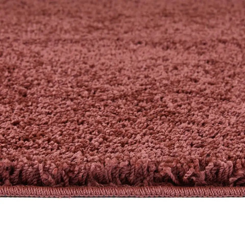 Washable Ox Red Shaggy Rug - Rugs