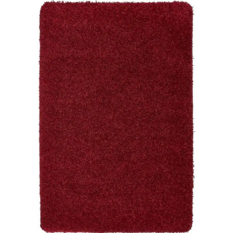 Washable Red Shaggy Rug - 60X100 cm - Rugs