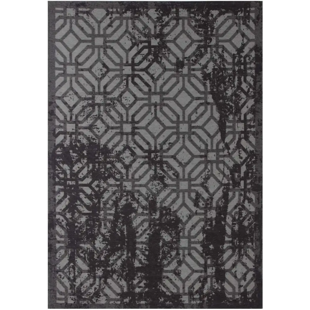 Washable Rug Carina Black | 6930B - 80X150 cm - Rugs