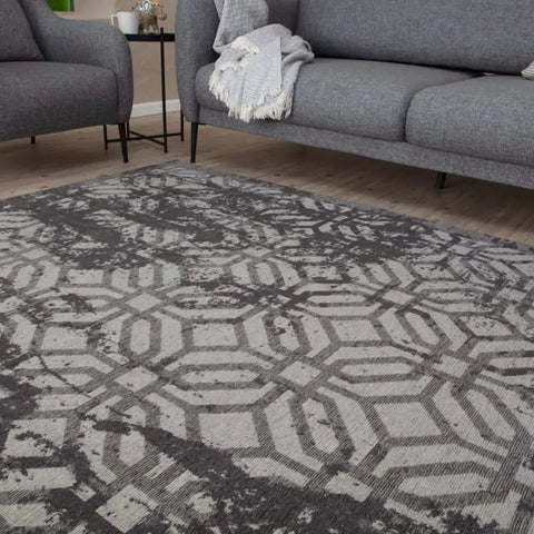Washable Rug Carina Black | 6930B - Rugs