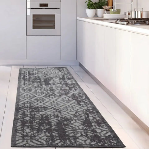 Washable Rug Carina Black | 6930B - Rugs