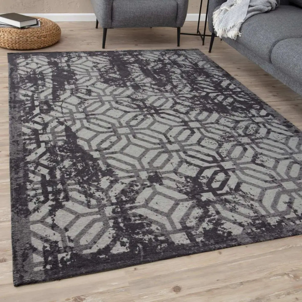 Washable Rug Carina Black | 6930B - Rugs