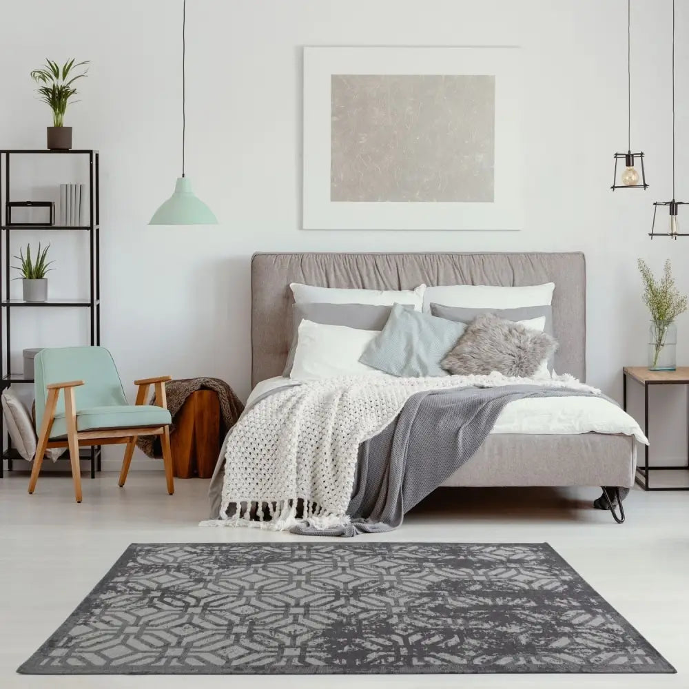 Washable Rug Carina Black | 6930B - Rugs