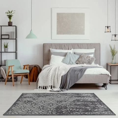 Washable Rug Carina Black | 6930B - Rugs