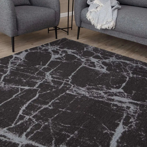 Washable Rug Carina Dark Grey | 6952D - Rugs
