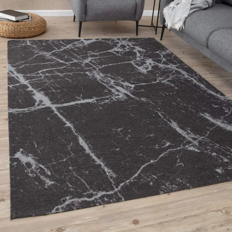Washable Rug Carina Dark Grey | 6952D - Rugs