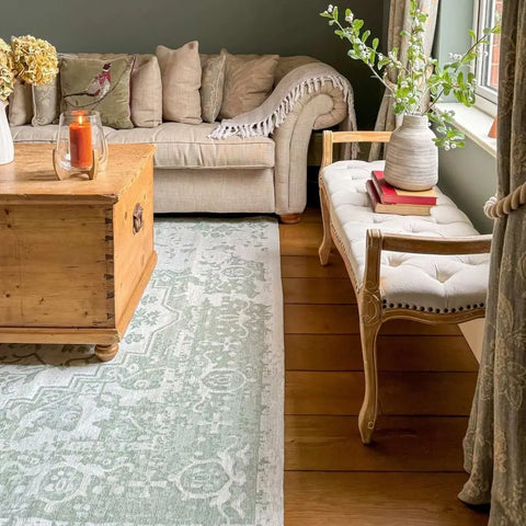 Washable Rug Carina Green | 6961 - Rugs