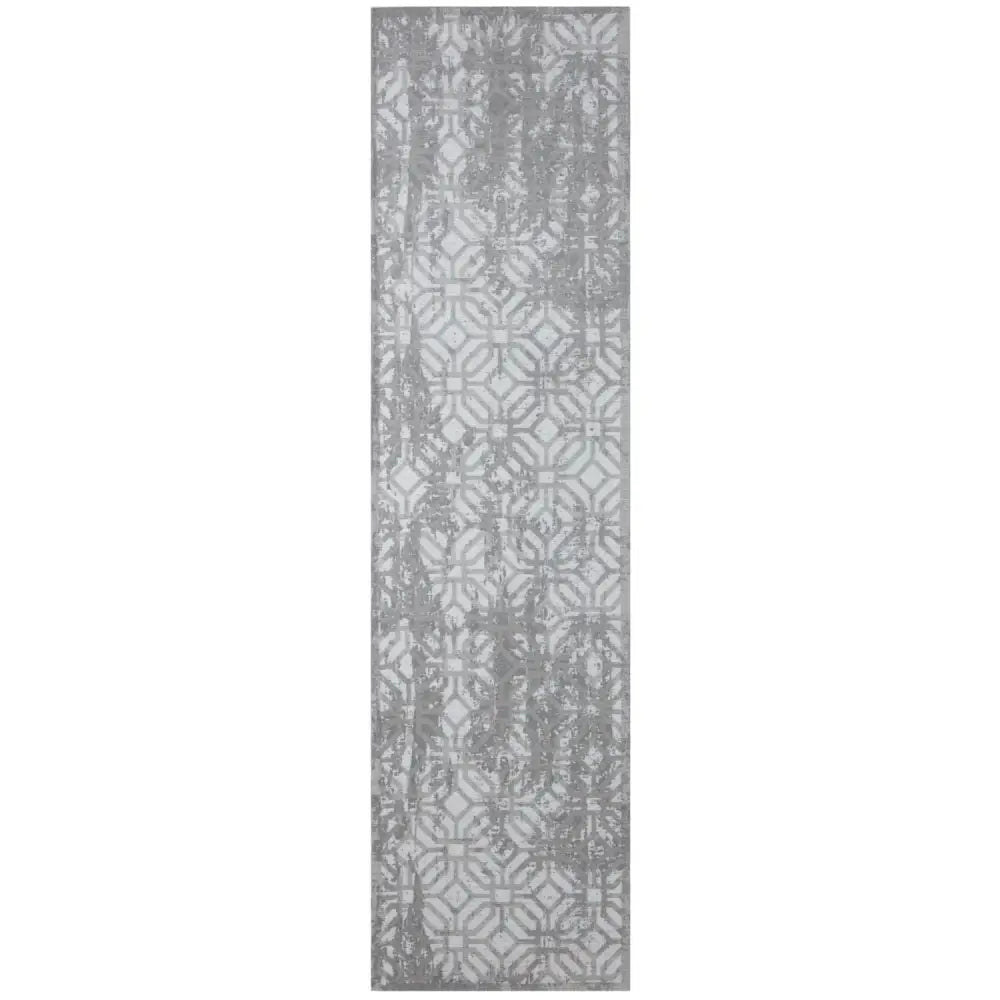 Washable Rug Carina Grey | 6932 - 80X300 cm - Rugs