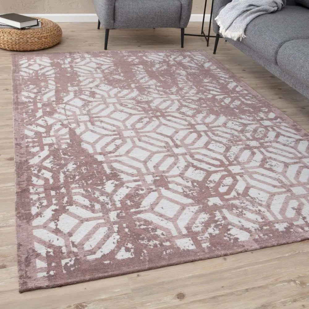 Washable Rug Carina Pink | 6933 - Rugs