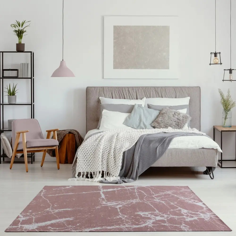 Washable Rug Carina Pink | 6956 - Rugs