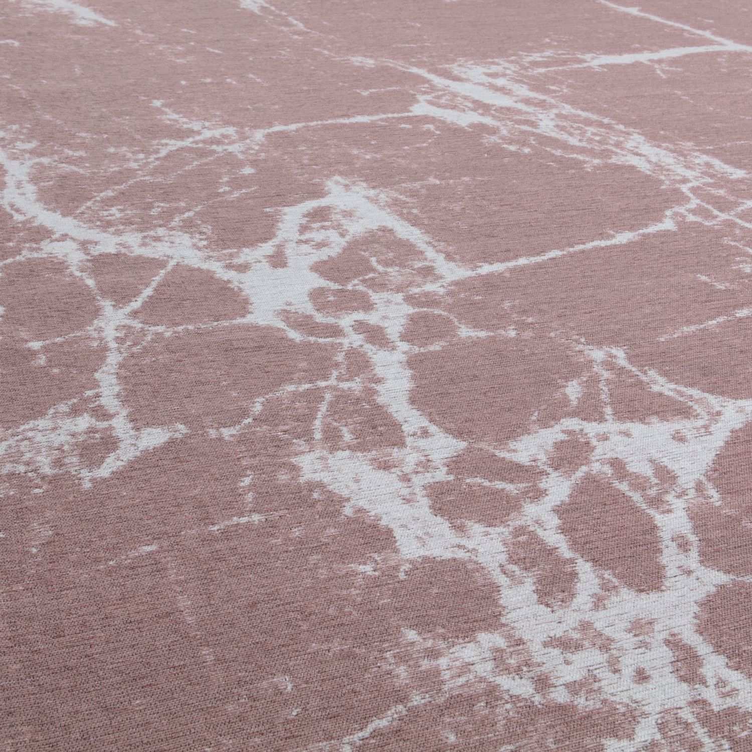 Soft pink washable rug carina with subtle white marble pattern perfect for easy care and stylish spaces