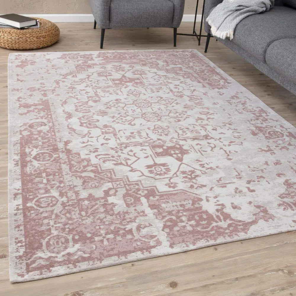Washable Rug Carina Pink | 6962 - Rugs