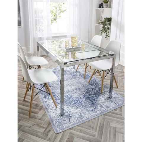 Washable Rug Eterna Blue - Rugs