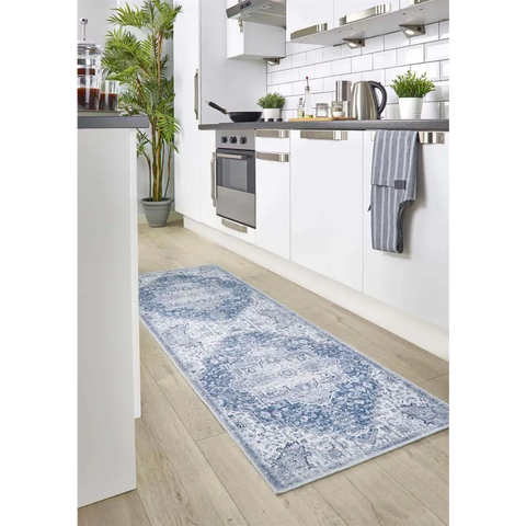 Washable Rug Eterna Blue - Rugs