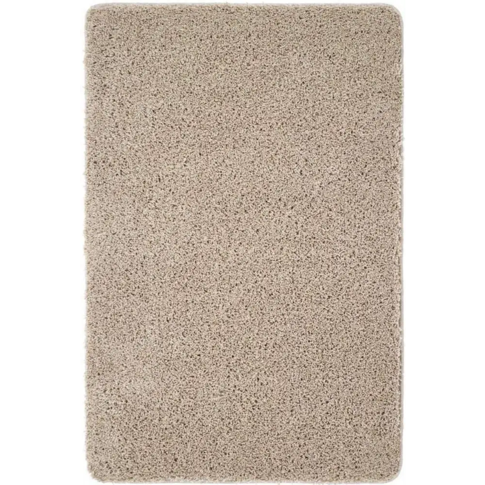 Washable Stone Shaggy Rug - 60X100 cm - Rugs