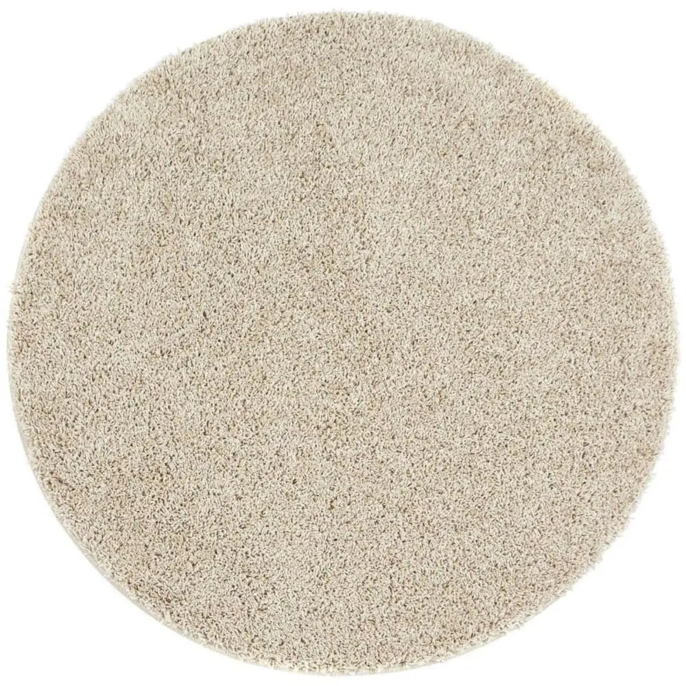 Washable Stone Shaggy Rug - Ø 100 cm - Rugs
