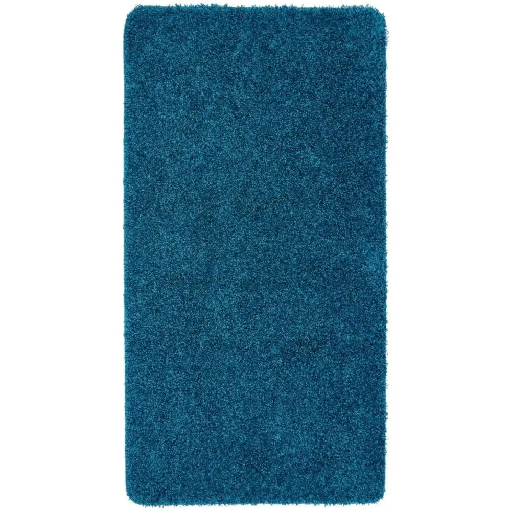Washable Teal Shaggy Rug - 67X200 cm - Rugs