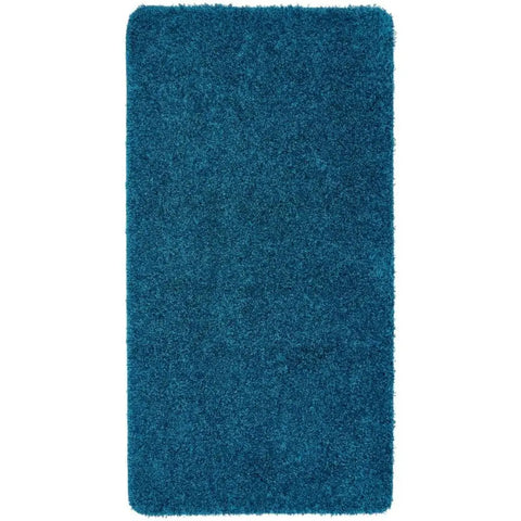 Washable Teal Shaggy Rug - 67X200 cm - Rugs