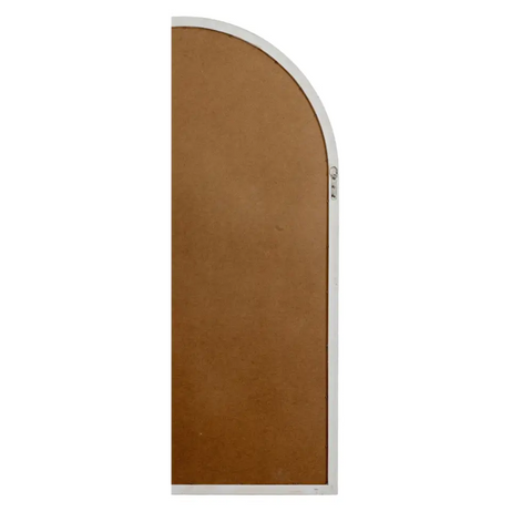 Washed Wood Arched Wood Window Mirror 135 cm - Mirrors