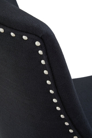 Black home office chair washington black home style with black upholstery and white nailhead trim for home office use