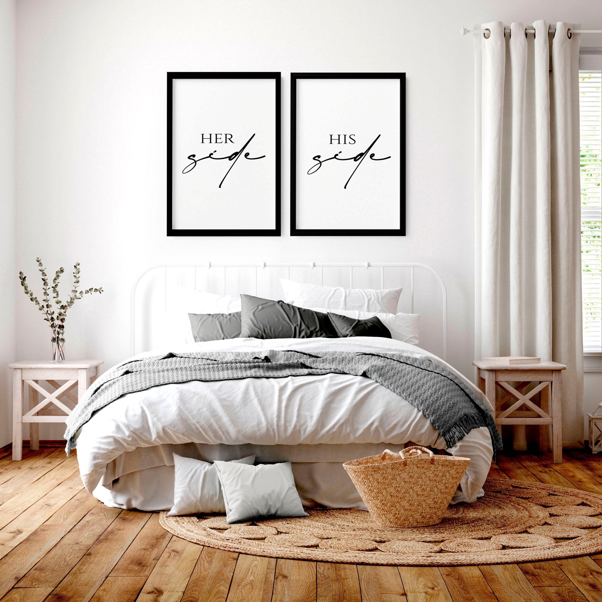 1st wedding anniversary gift | set of 2 wall art prints