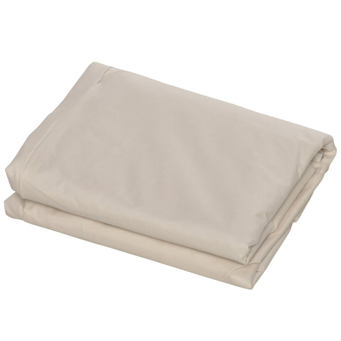 Outsunny 600D Oxford Cloth Furniture Cover, 3 Seater Sofa Protector for Garden Patio, Outdoor, Waterproof, Beige, 218 x 111 x 63-101 cm