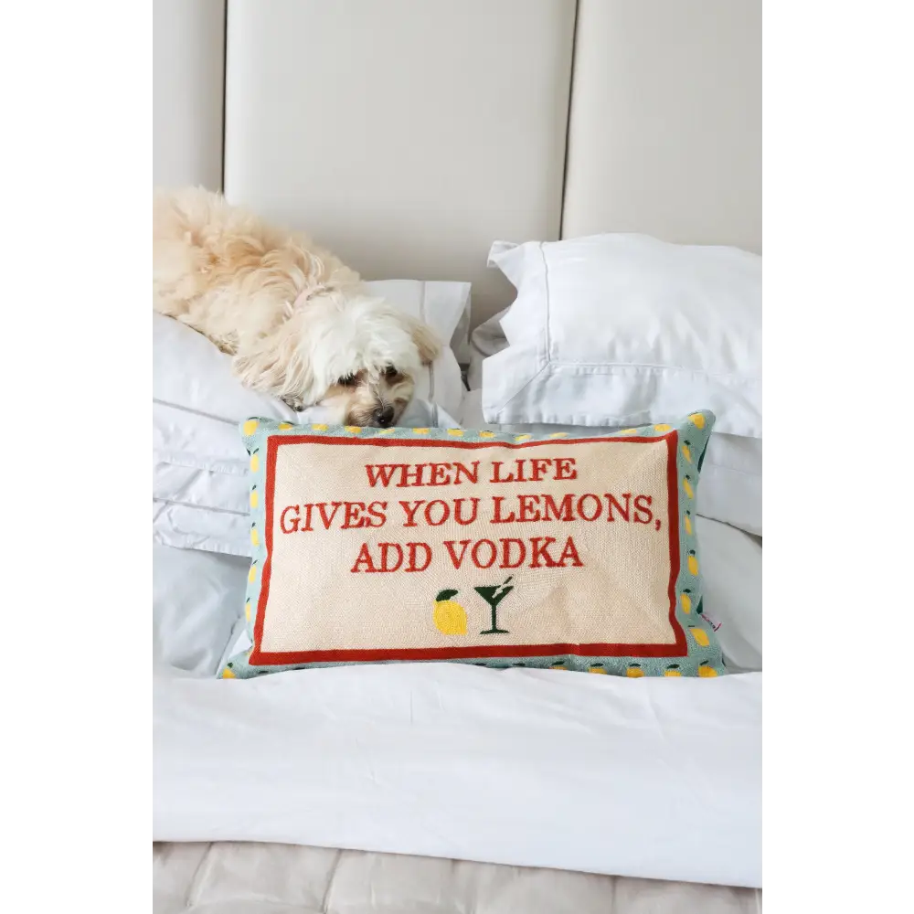 When Life Gives You Lemons Needlepoint Cushion - Cushion