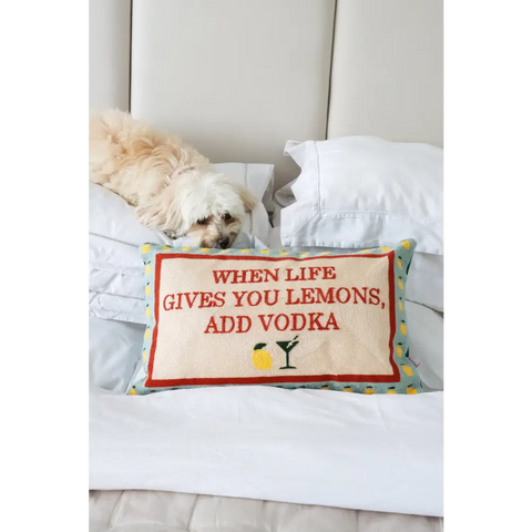 When Life Gives You Lemons Needlepoint Cushion - Cushion