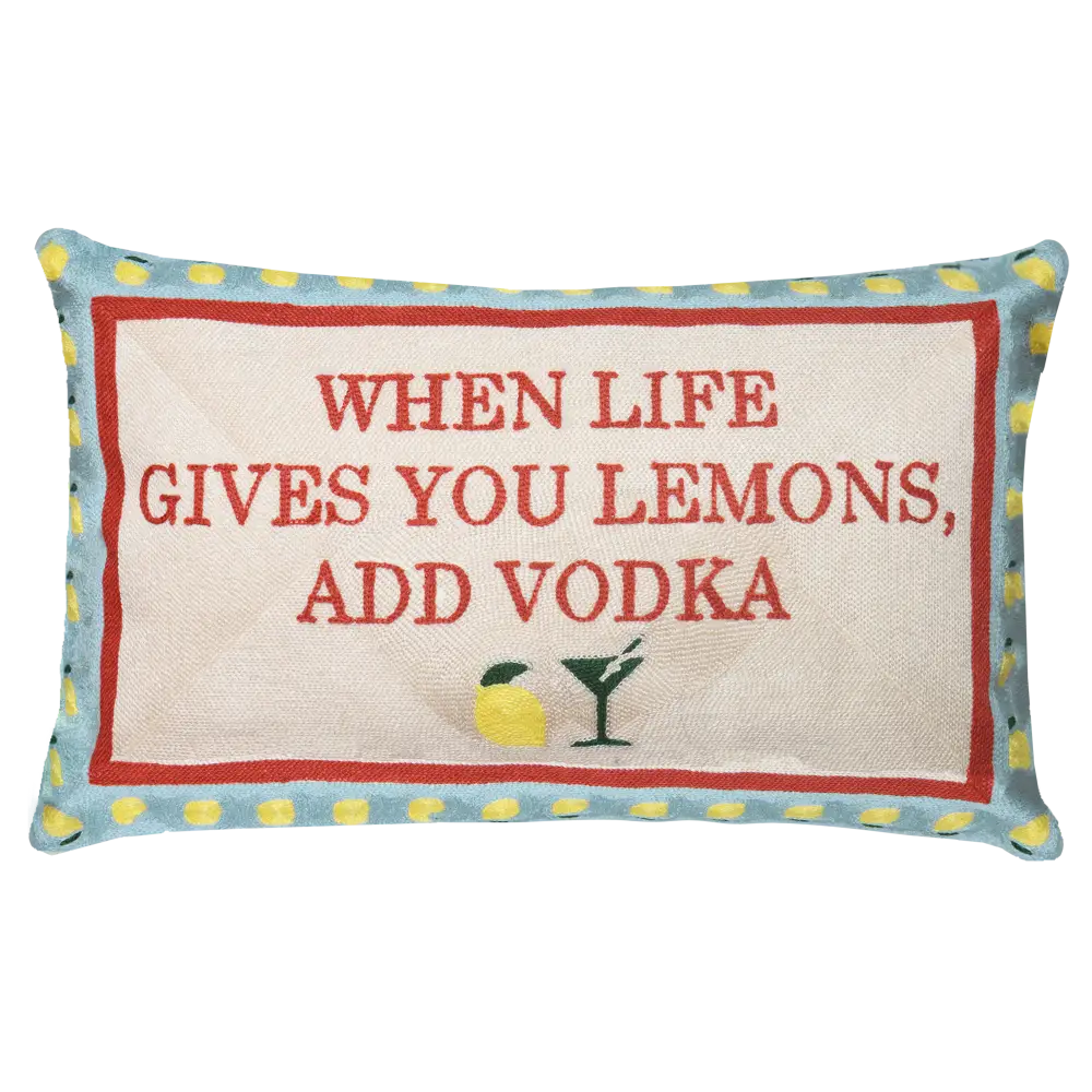 When Life Gives You Lemons Needlepoint Cushion - Cushion