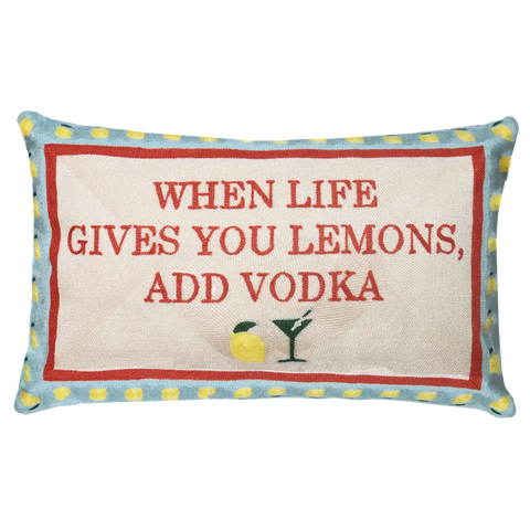 When Life Gives You Lemons Needlepoint Cushion - Cushion