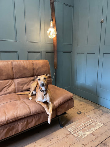 Whiskey Stave Floor Lamp | Reclaimed Oak Rustic Standard Lamp UK
