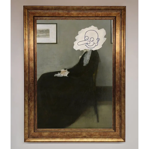 Whistlers Mother Framed Wall Art - A3 (29.7 x 42 cm) / Bronze - Framed Print
