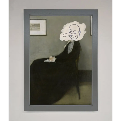 Whistlers Mother Framed Wall Art - A3 (29.7 x 42 cm) / Dark Grey - Framed Print