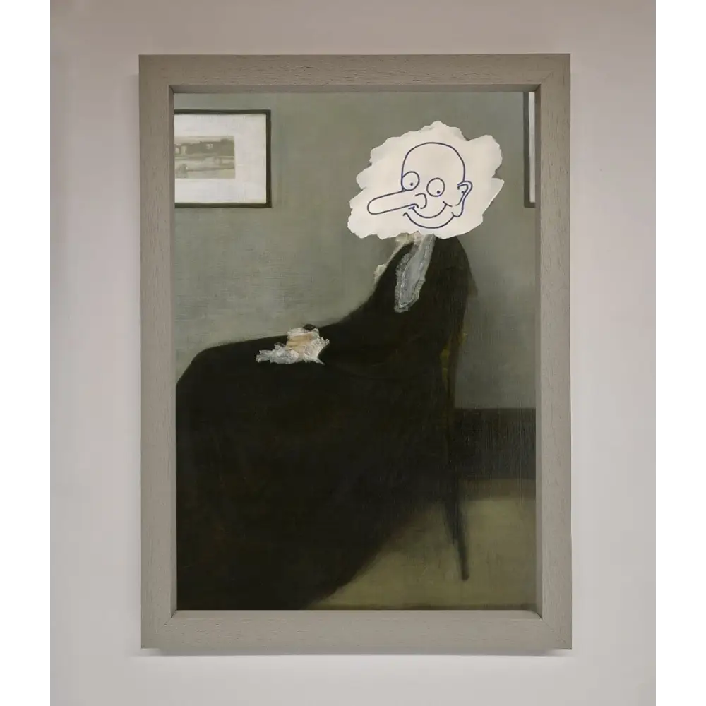 Whistlers Mother Framed Wall Art - A3 (29.7 x 42 cm) / Grey - Framed Print