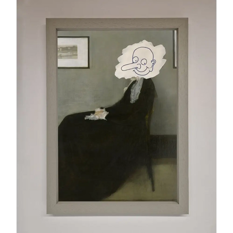 Whistlers Mother Framed Wall Art - A3 (29.7 x 42 cm) / Grey - Framed Print