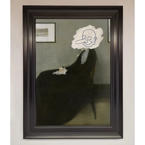 Whistlers Mother Framed Wall Art - A3 (29.7 x 42 cm) / Matt Black - Framed Print