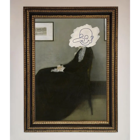 Whistlers Mother Framed Wall Art - A3 (29.7 x 42 cm) / Ornate Gold Black - Framed Print