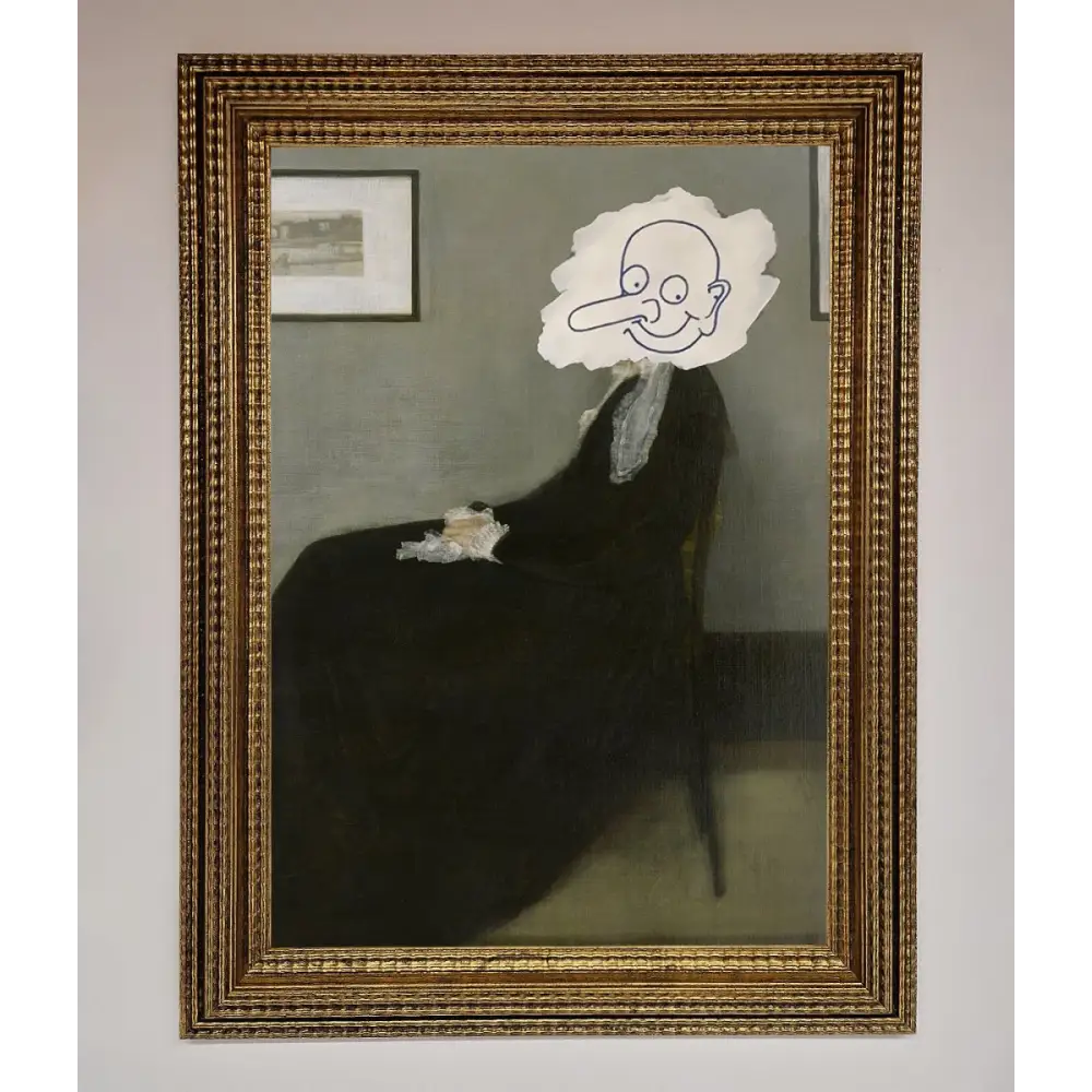 Whistlers Mother Framed Wall Art - A3 (29.7 x 42 cm) / Ornate Gold - Framed Print
