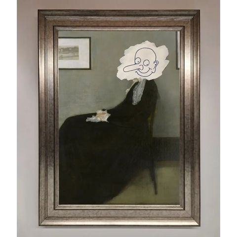 Whistlers Mother Framed Wall Art - A3 (29.7 x 42 cm) / Silver - Framed Print