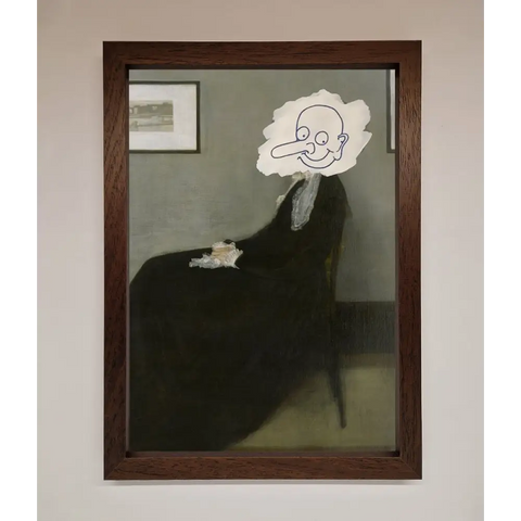 Whistlers Mother Framed Wall Art - A3 (29.7 x 42 cm) / Walnut - Framed Print