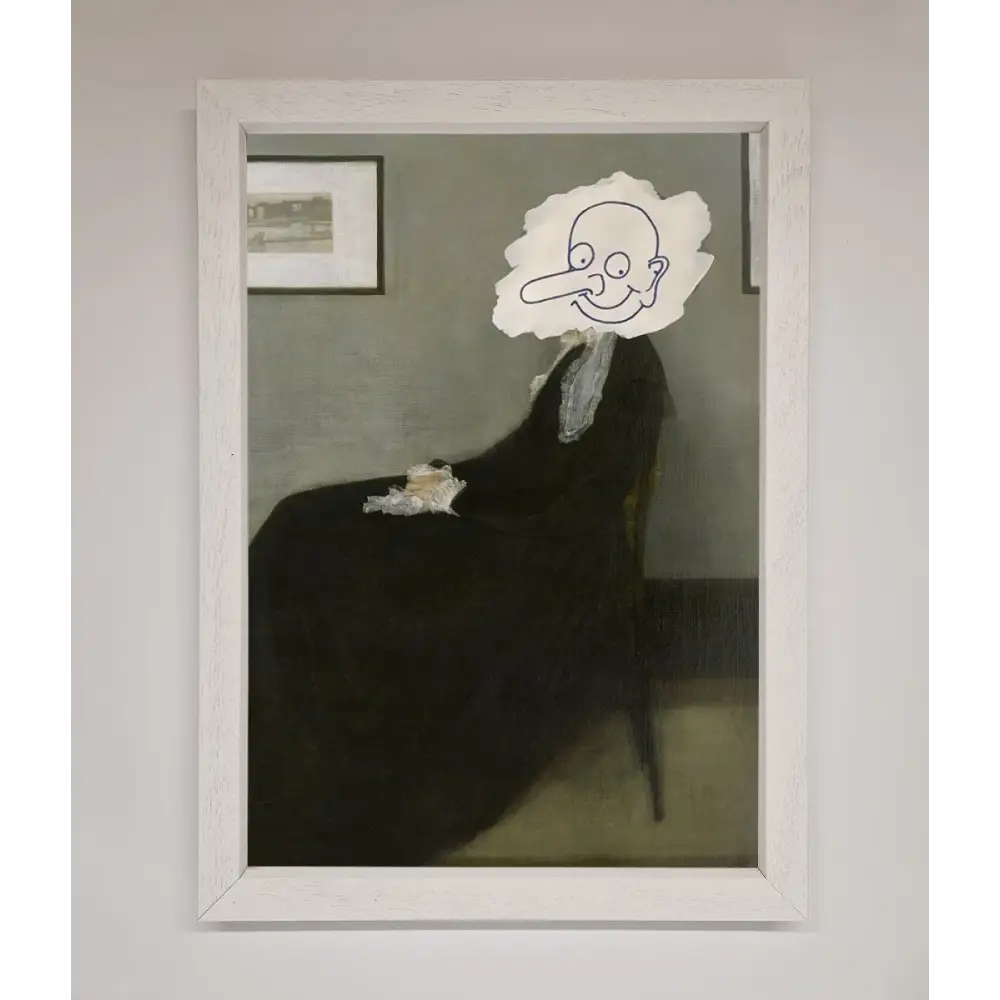 Whistlers Mother Framed Wall Art - A3 (29.7 x 42 cm) / White - Framed Print